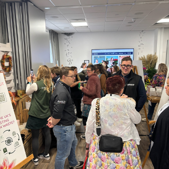 People at FleurEx enjoy Florist GlowUp